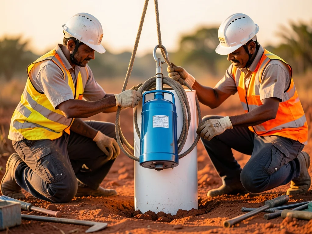Borewell Pump Installation Guide: Step-by-Step - Technical knowledge center article illustration