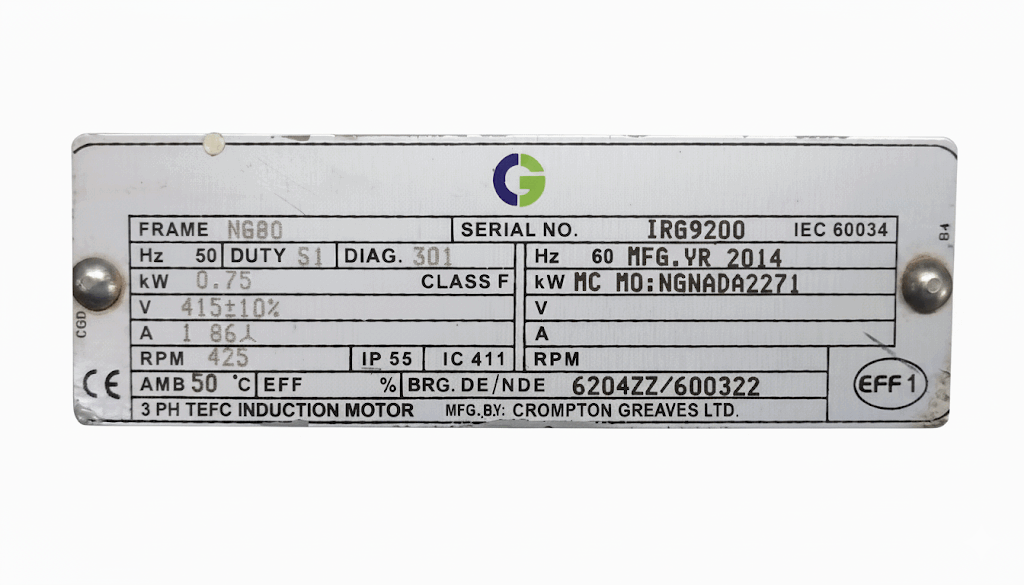 How to Read a Motor Nameplate