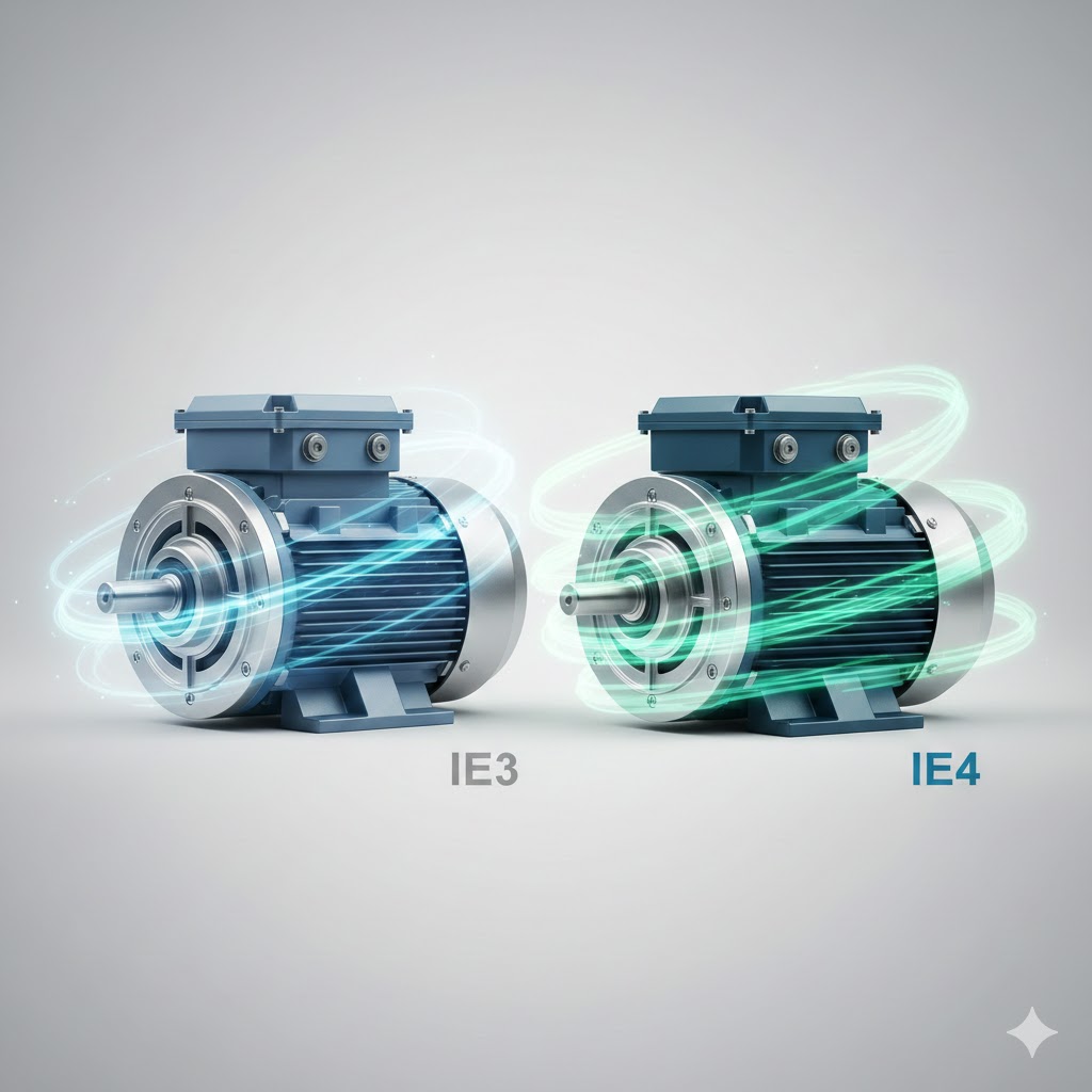 Energy Savings by Upgrading to IE3/IE4 Motors
