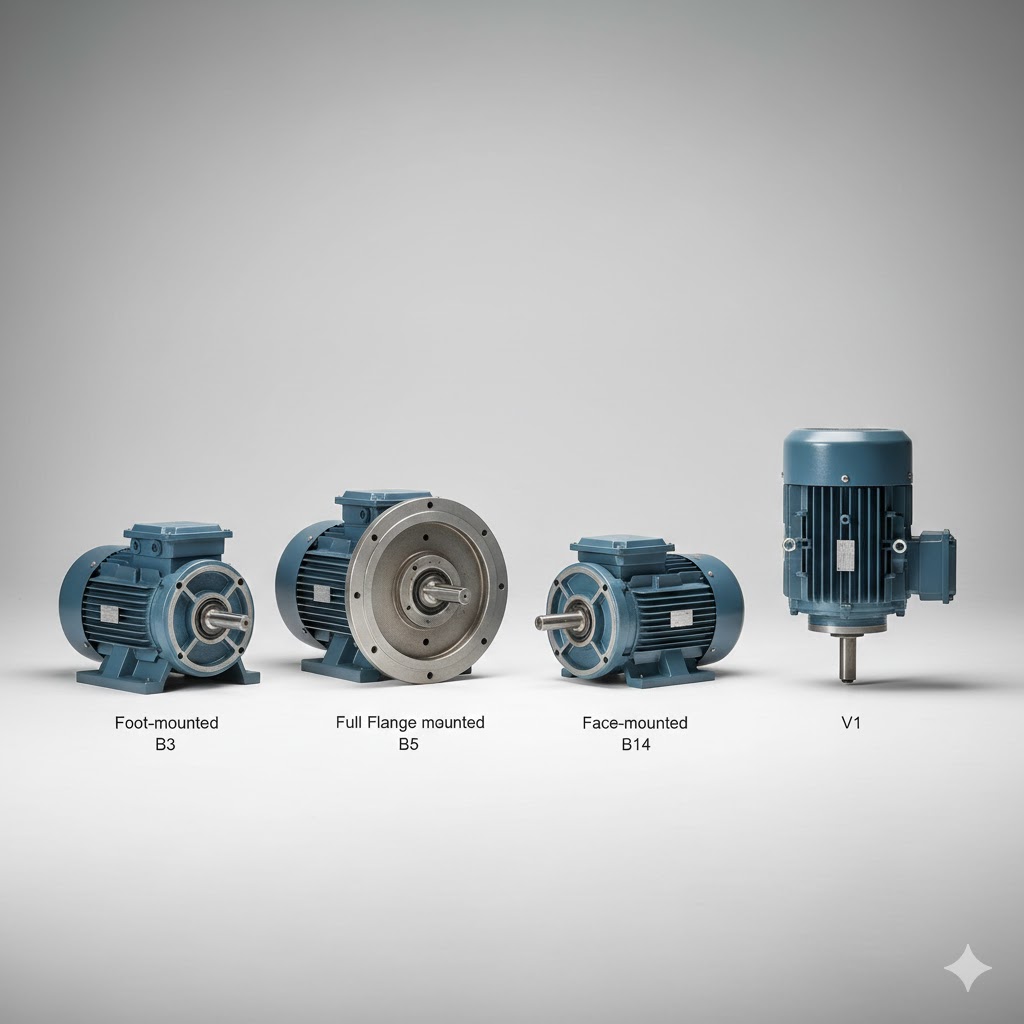 Motor Mounting Types Explained (B3, B5, B14, V1, etc.)